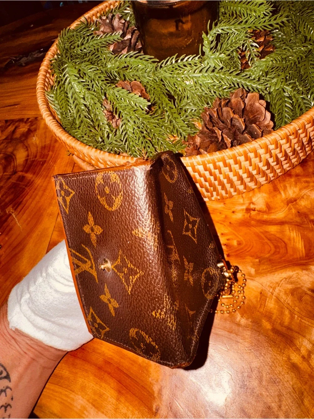Louis Vuitton Monogram Porte Monnaie Plat Coin Purse Wallet reinvented